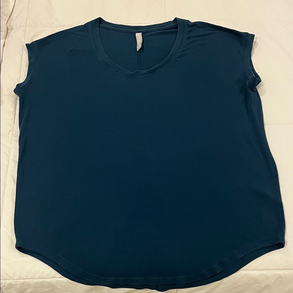 Athleta Navy Sleeveless Oversized Top